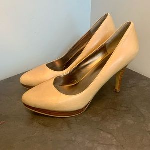 Nine West Beige/Tan Stiletto Pumps 7.5